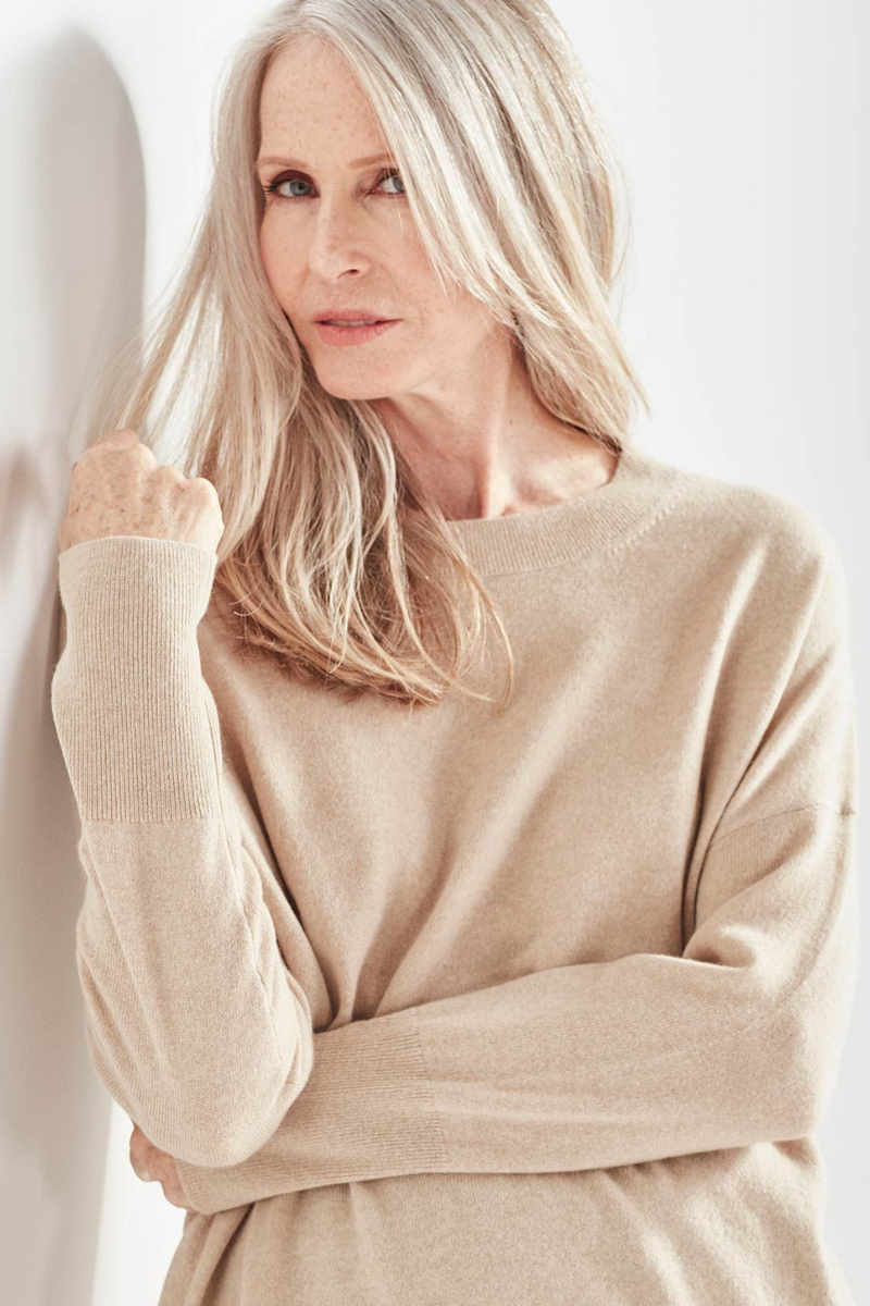 Angeline Cashmere Relaxed Crew