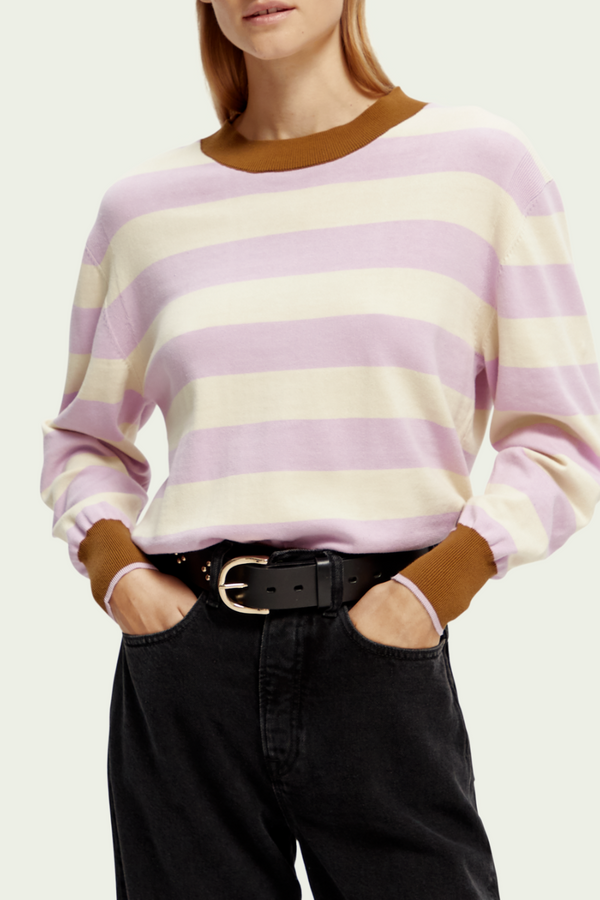 Striped organic cotton sweater