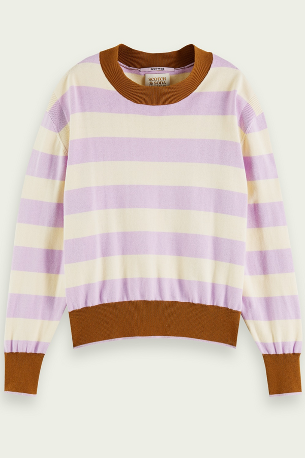 Scotch & Soda - Striped Organic Cotton Sweater
