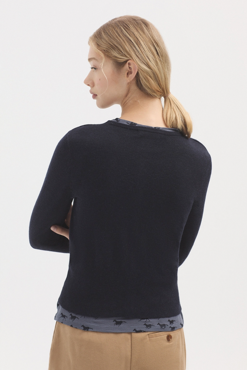 Short Cardigan Navy