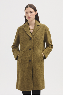 Boucle Coat Khaki