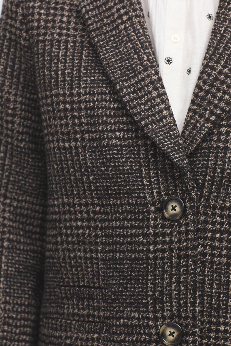 Tailored Herringbone Coat