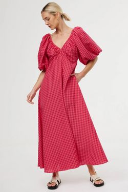 Mimi Dress - Rosas Gingham