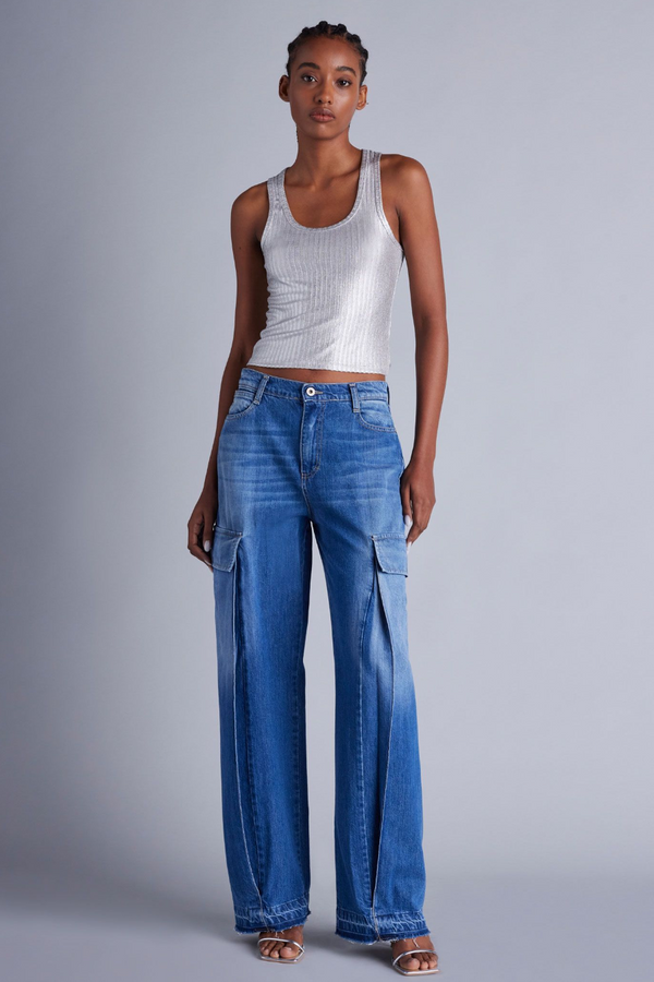 P2W5EHONOT Wide Leg Cargo Jean