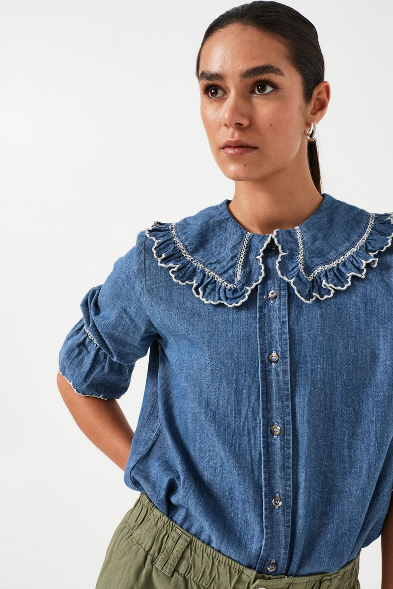 Daisy Blouse - Indigo