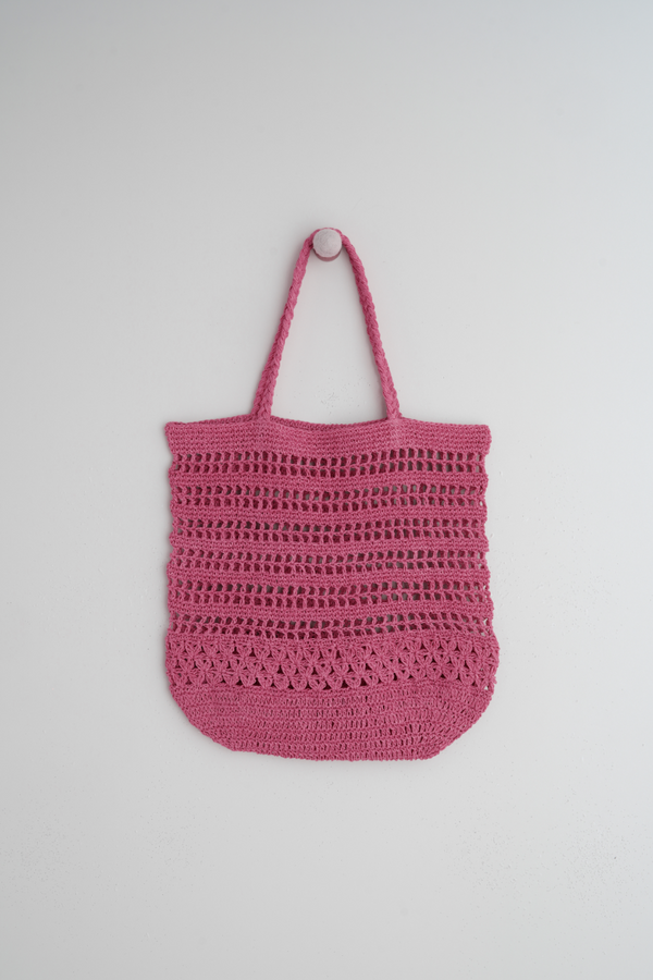 Raffie Tote - Rose