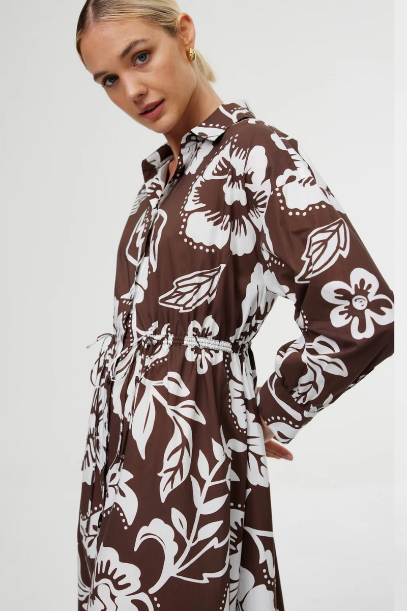 Isla Shirt Dress Botany