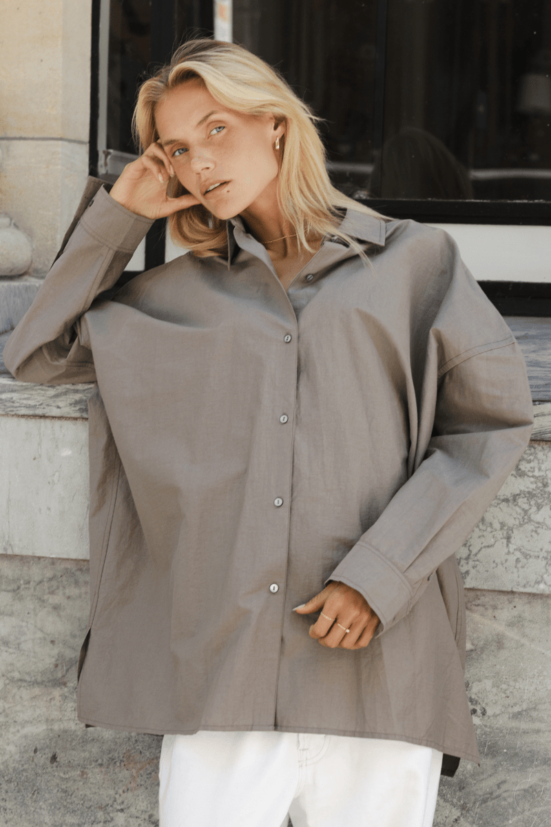 Boxy Shirt - Fog - Goodness