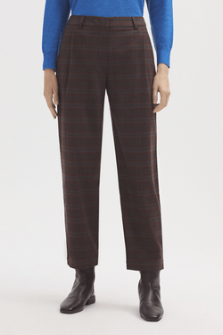 Checked Darted Pant - Goodness