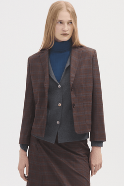 Checkered Short Blazer - Goodness