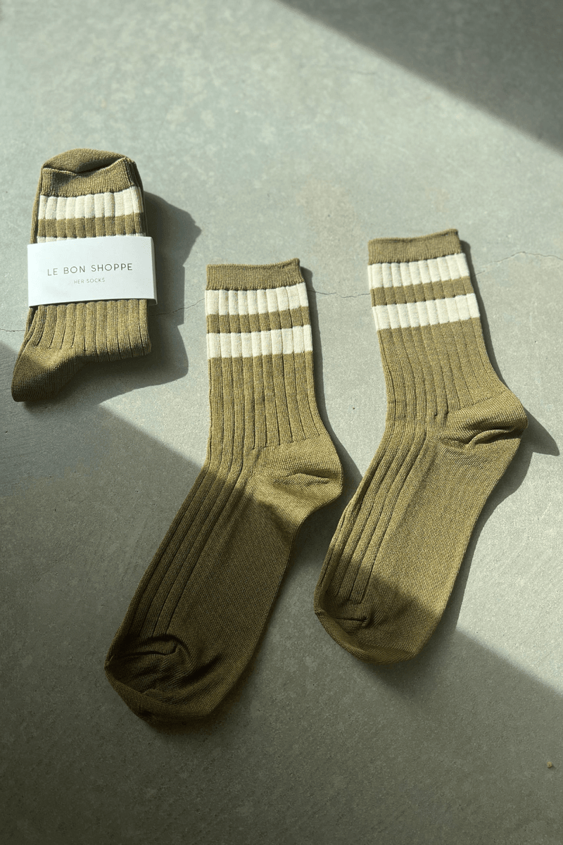 Her Varsity Socks - Fern - Goodness