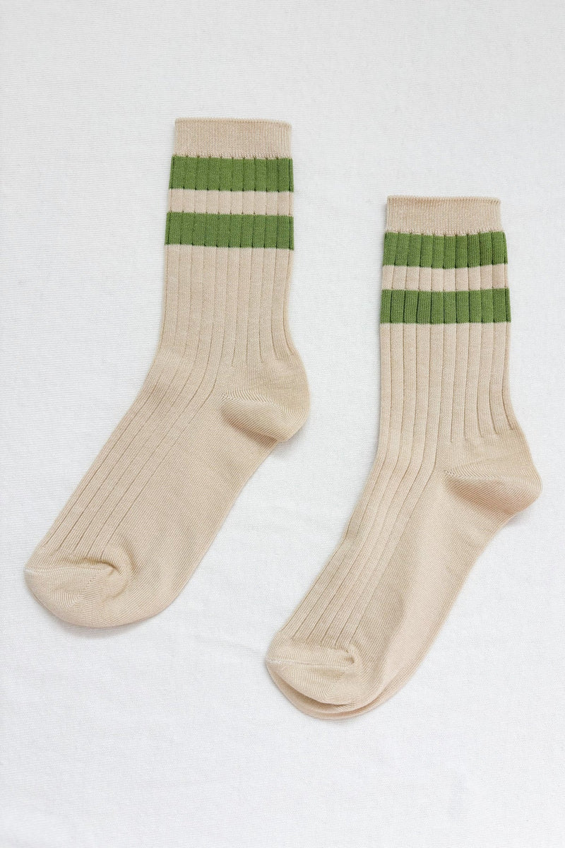 Her Varsity Socks - Pear - Goodness