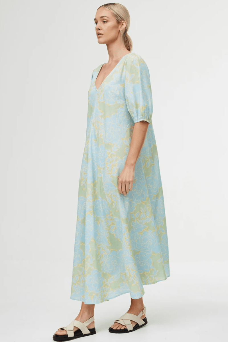 June Dress - Ocean Bloom - Goodness