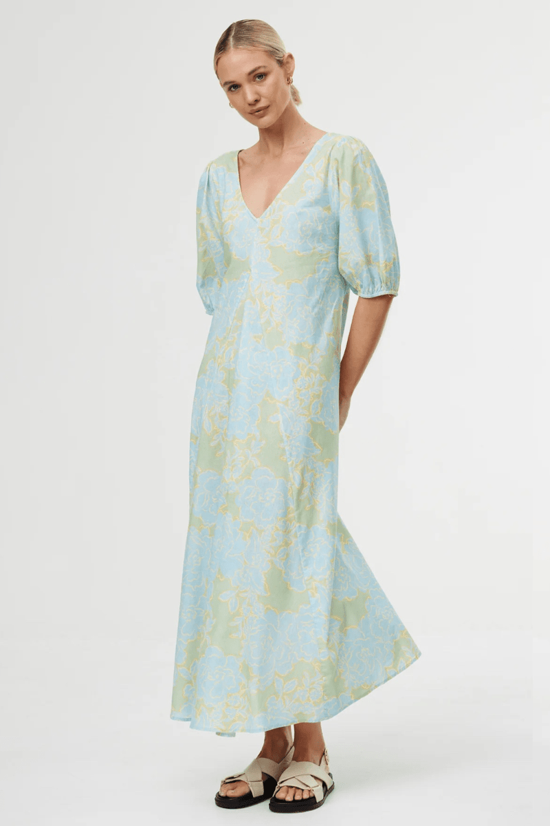 June Dress - Ocean Bloom - Goodness