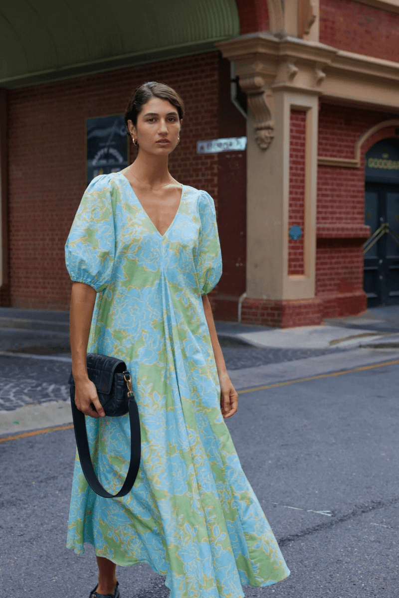 June Dress - Ocean Bloom - Goodness