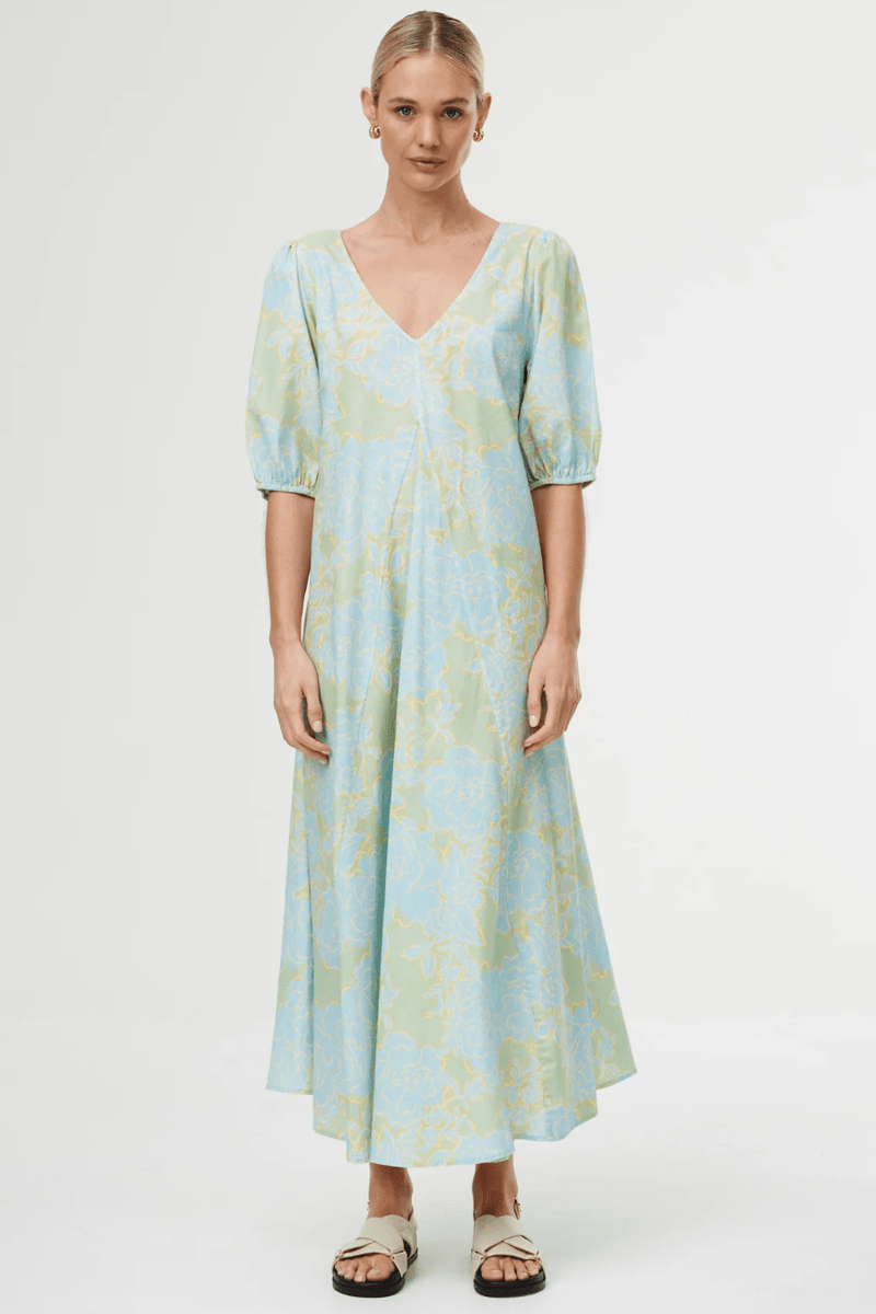 June Dress - Ocean Bloom - Goodness