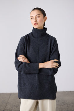 Leisa Knit Sweater - Charcoal - Goodness