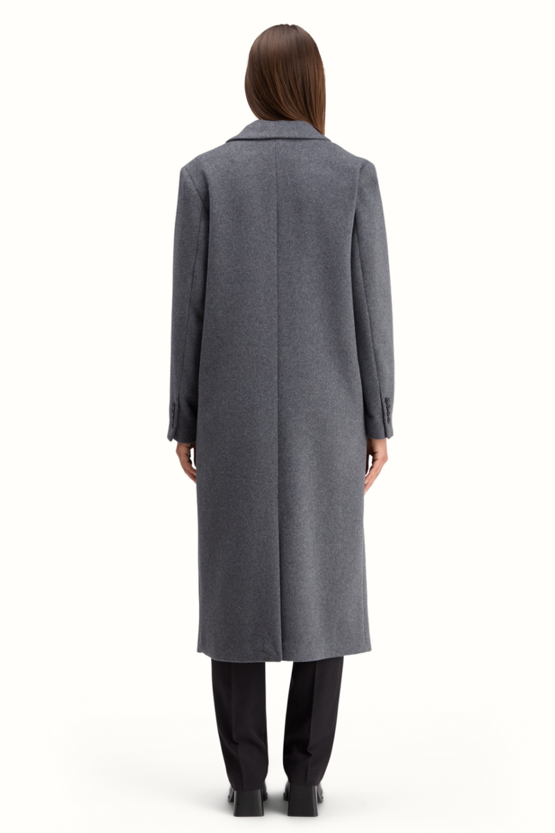 Tailored Wool Blend Coat