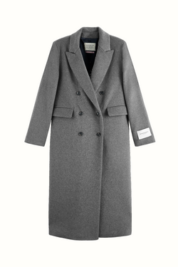 Tailored Wool Blend Coat