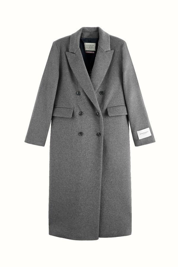 Tailored Wool Blend Coat