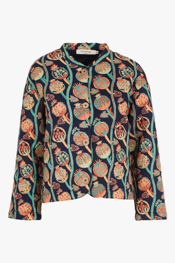 Iznik Print Quilted Jacket