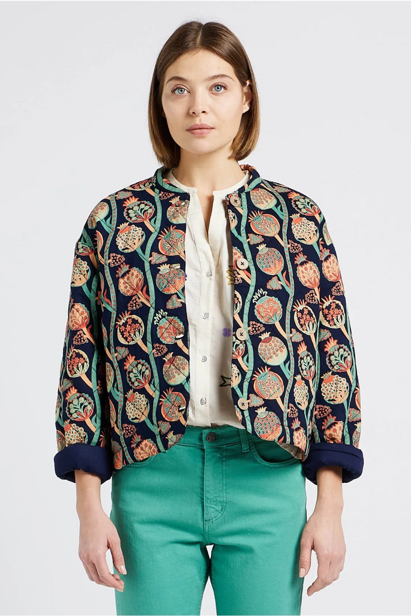 Iznik Print Quilted Jacket