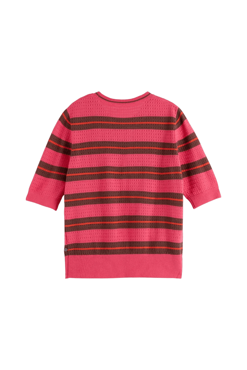 Pointelle Short Sleeve Pullover - Goodness