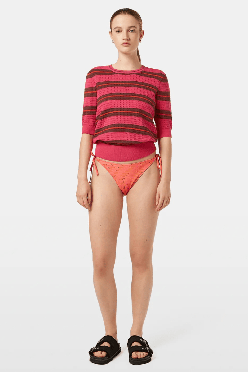Pointelle Short Sleeve Pullover - Goodness