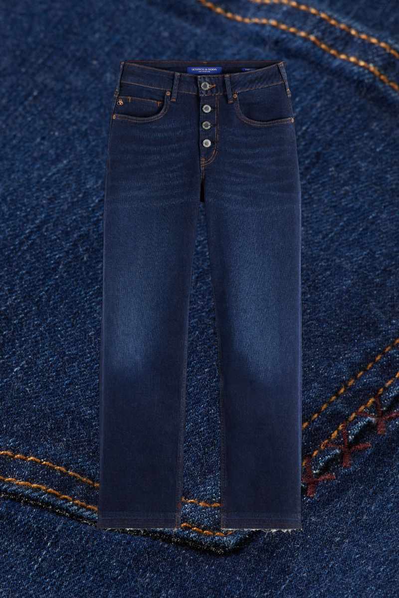 Sky Straight Jean w Button Fly