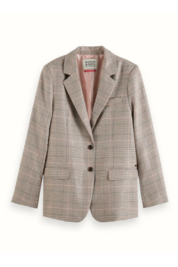 Sequin Prince of Wales Check Blazer