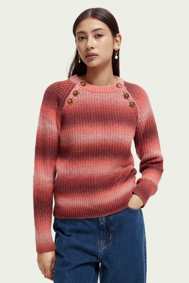 Knitted raglan sweater