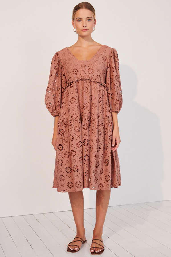 Apartment Clothing Paloma Dress - Broderie Anglaise