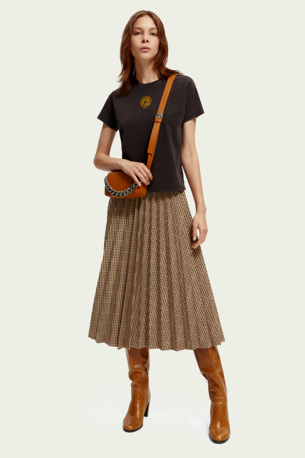Heritage Checked Pleated Skirt