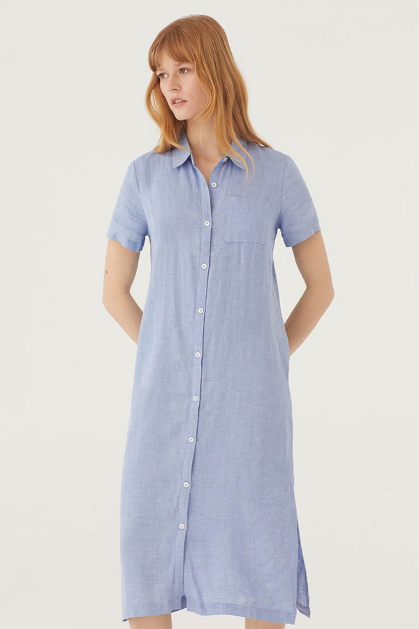 Nice Things Filafil Linen Shirt Dress